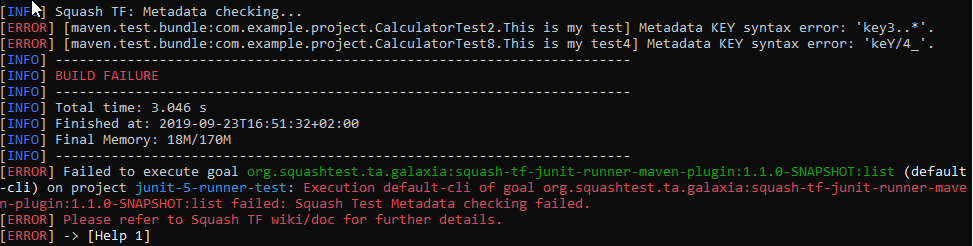 List build FAILURE